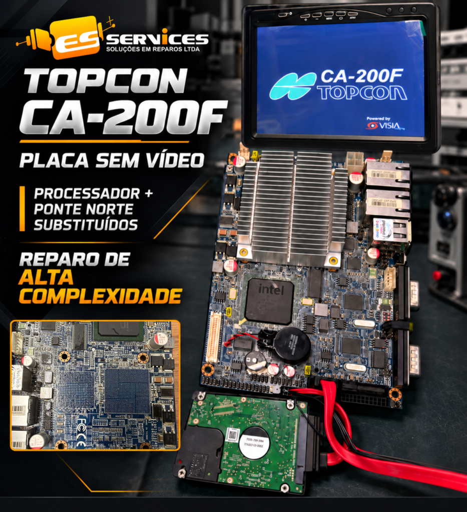 TOPCON CA-200F | REPARO DE ALTA COMPLEXIDADE